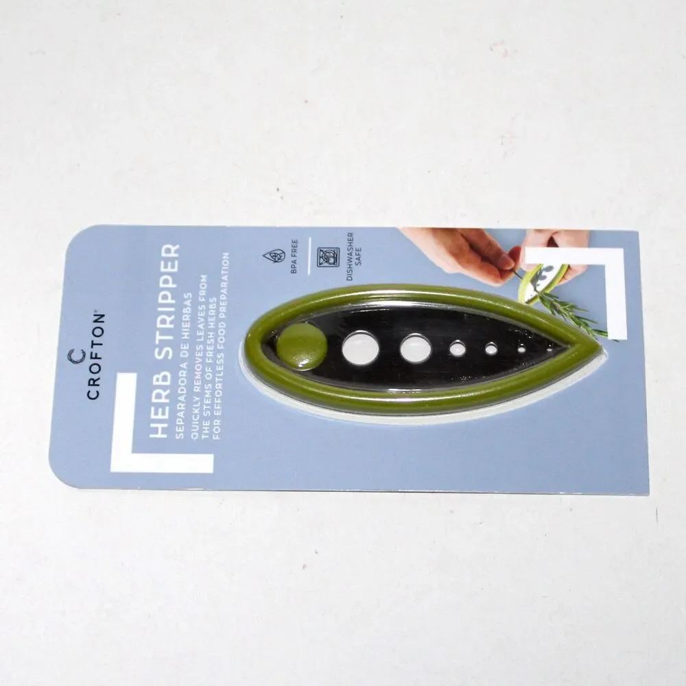 Crofton Herb Stripper stainless steel green small kitchen gadget NEW